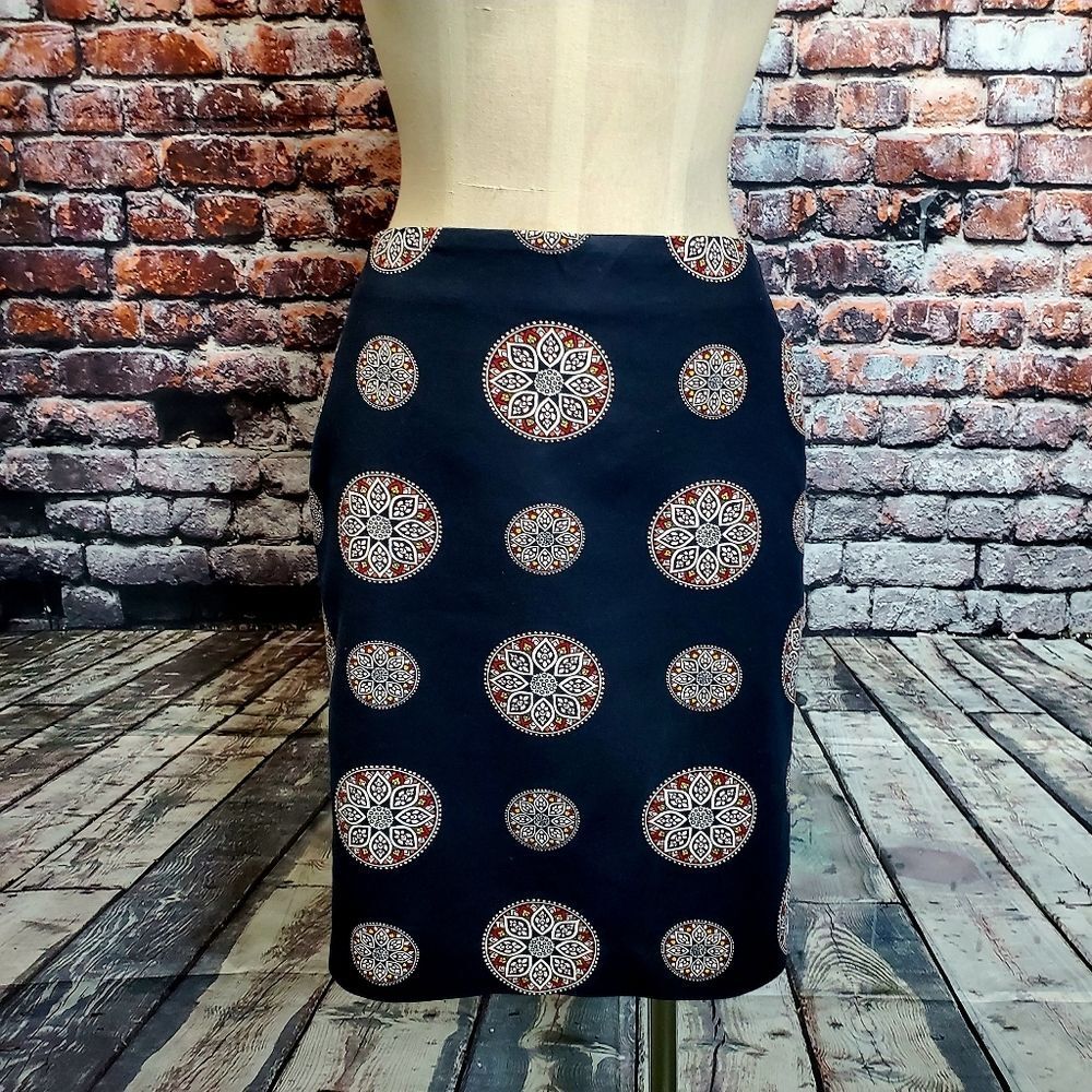 Ann Taylor BOHO Geometric Pencil Skirt